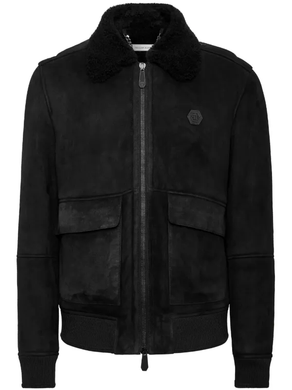 Philipp Plein ロゴパッチ ジャケット | ブラック | FARFETCH JP