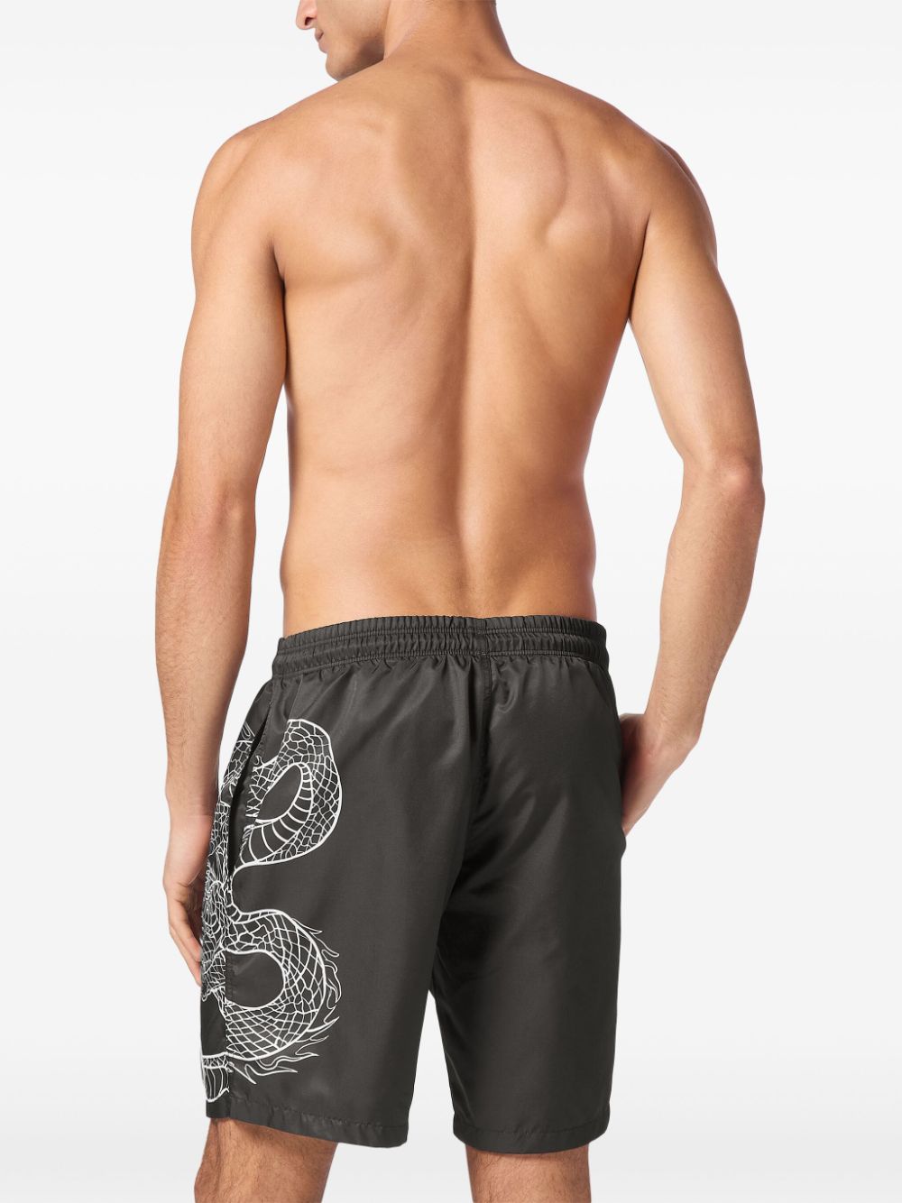 Philipp Plein dragon-print swim shorts Men