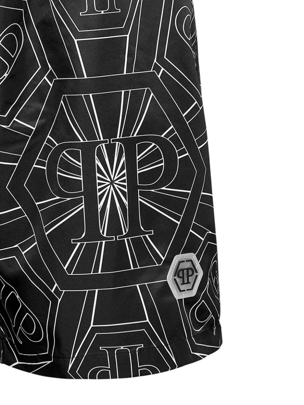 Philipp Plein monogram-print swim shorts Men