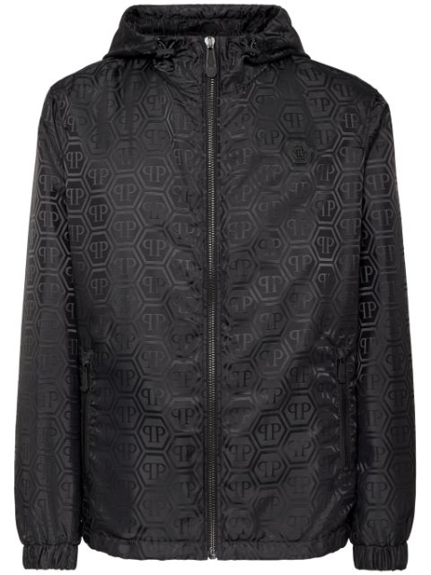 Philipp Plein jacquard-logo lightweight jacket Men