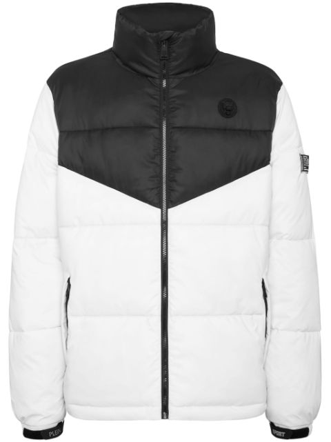 Plein Sport panelled puffer jacket