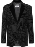 Philipp Plein graphic-print blazer - Black