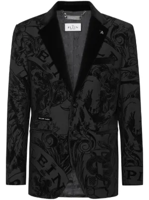 Graphic-print Blazer
