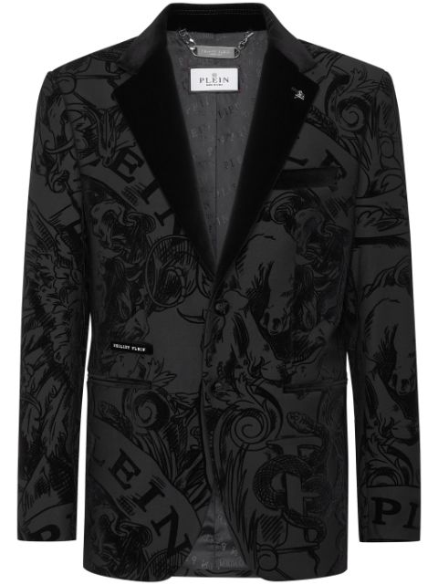 Philipp Plein graphic-print blazer Men