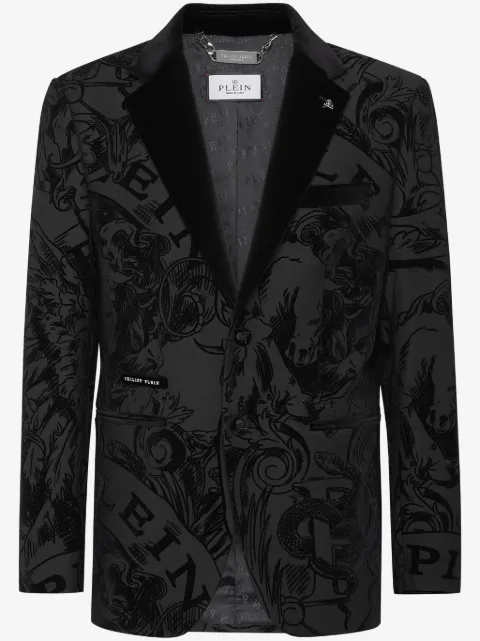 Philipp Plein graphic-print blazer 
