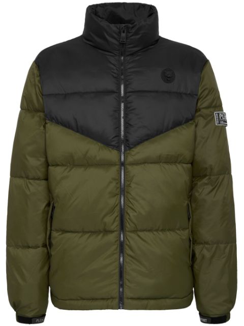 Plein Sport panelled puffer jacket