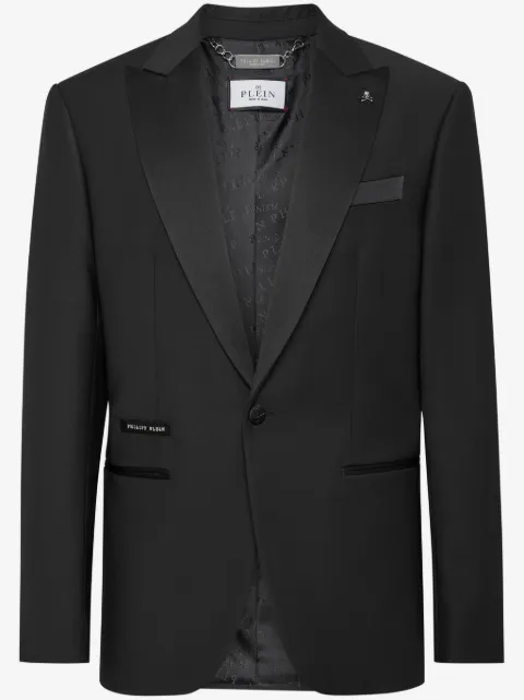 Philipp Plein skull-print blazer
