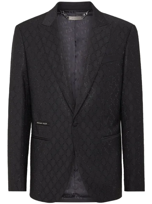 Blazer à motif monogrammé - Philipp Plein - Modalova