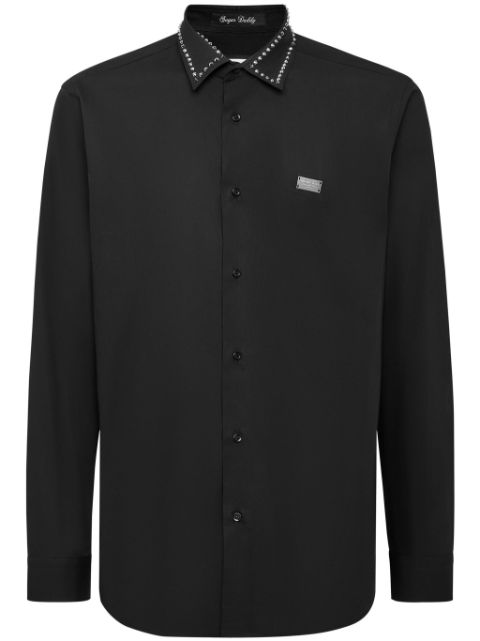 Philipp Plein stud-embellished cotton shirt Men