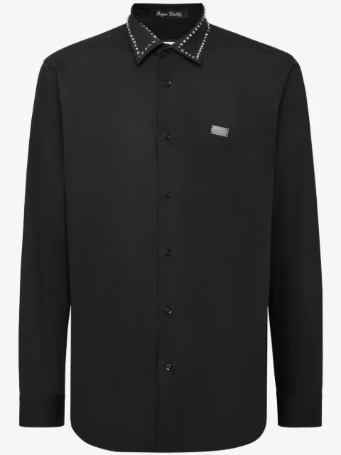Philipp Plein shirt Sugar Daddy cut LS studs