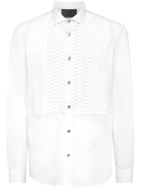 Philipp Plein Black Tie long-sleeve shirt Men