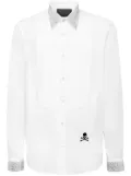 Philipp Plein Black Tie shirt - White