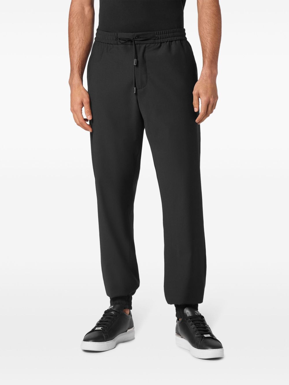 Shop Philipp Plein Drawstring-waist Track Pants In Black