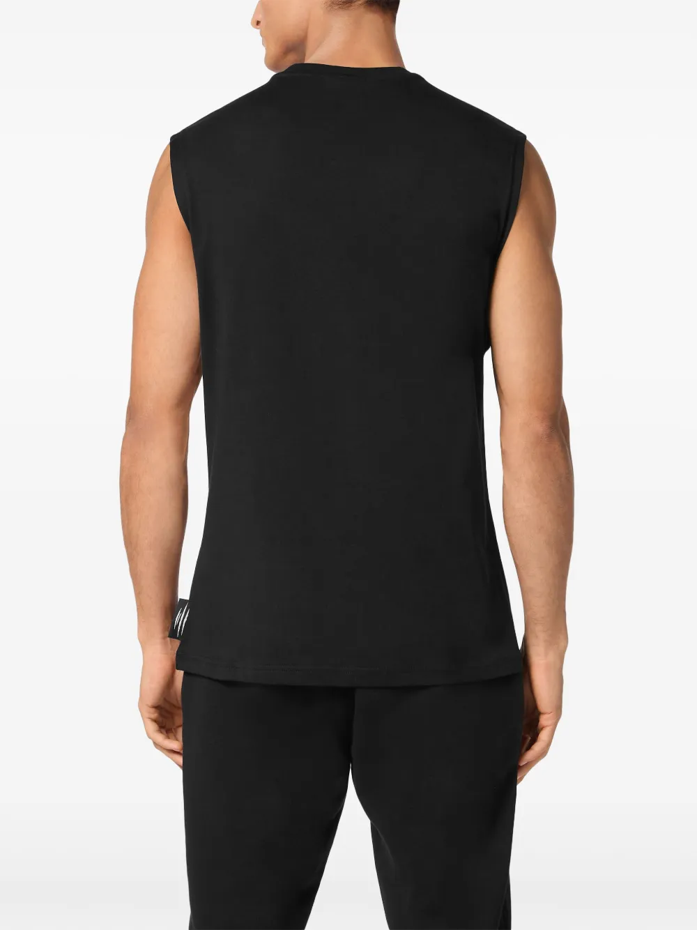 Plein Sport Mouwloos T-shirt Zwart