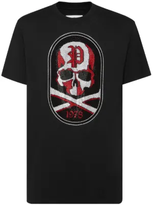 Palm Angels Camiseta Burning Com Estampa Monogramada | Preto