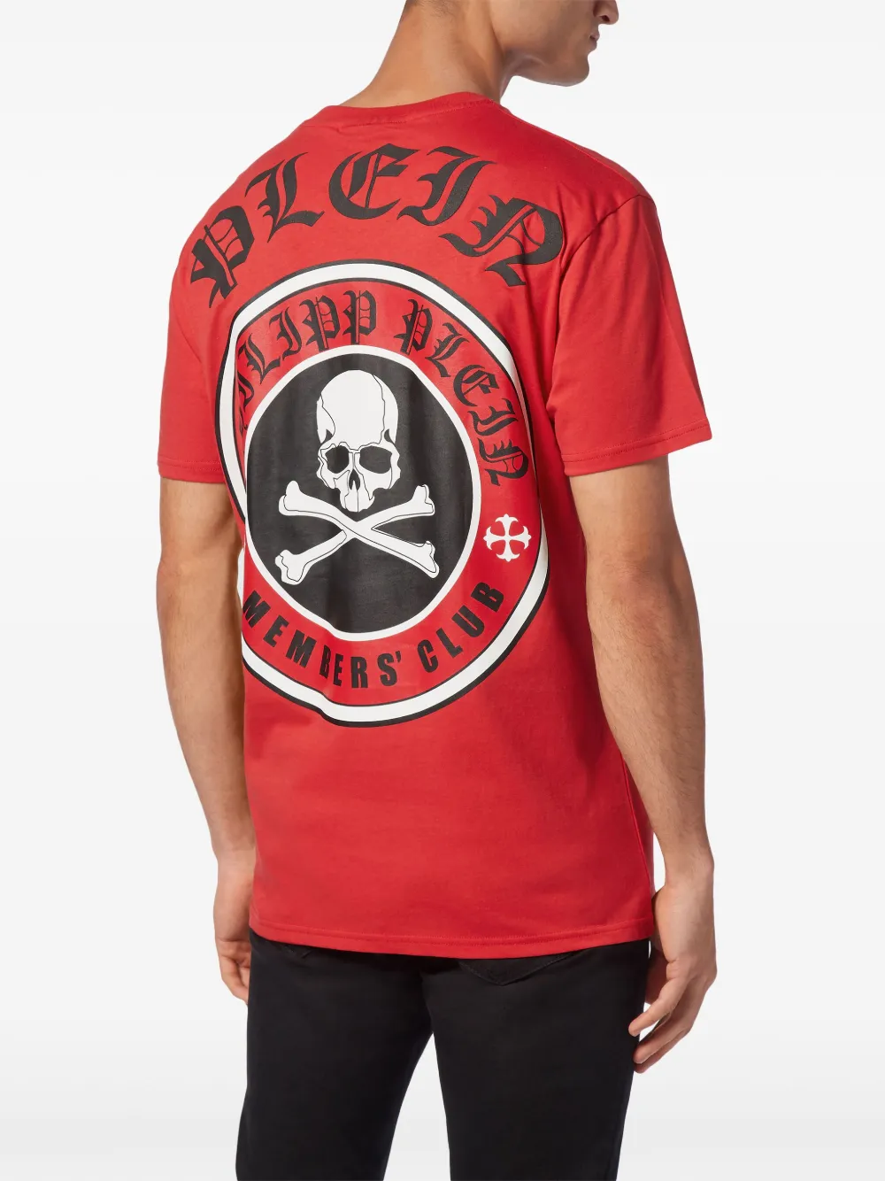 Philipp Plein T-shirt met doodskopprint Rood