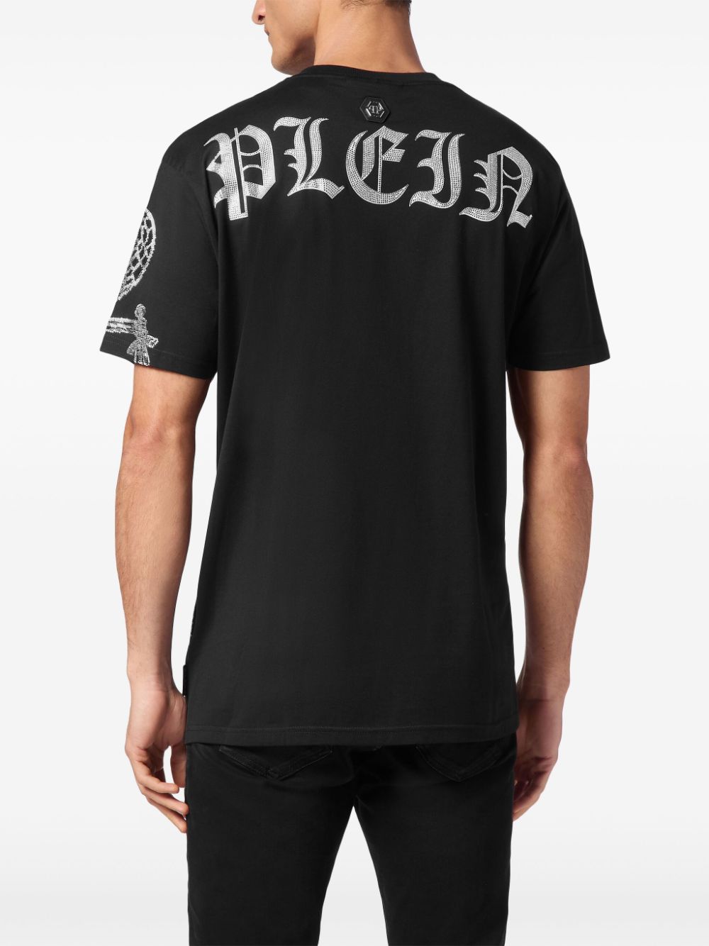 Philipp Plein Dragon Strass T-shirt Zwart