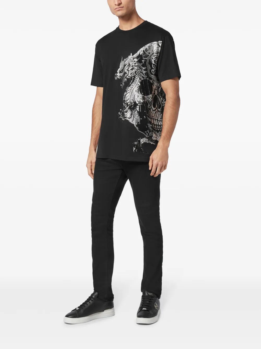 Philipp Plein Camiseta com aplicação de strass | Camisetas | Image 2
