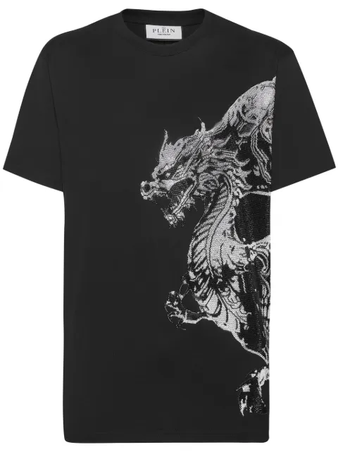 Philipp Plein rhinestone-embellished cotton t-shirt Men