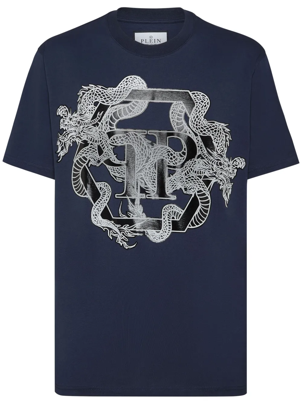 Philipp Plein SS Dragon T-shirt Blauw