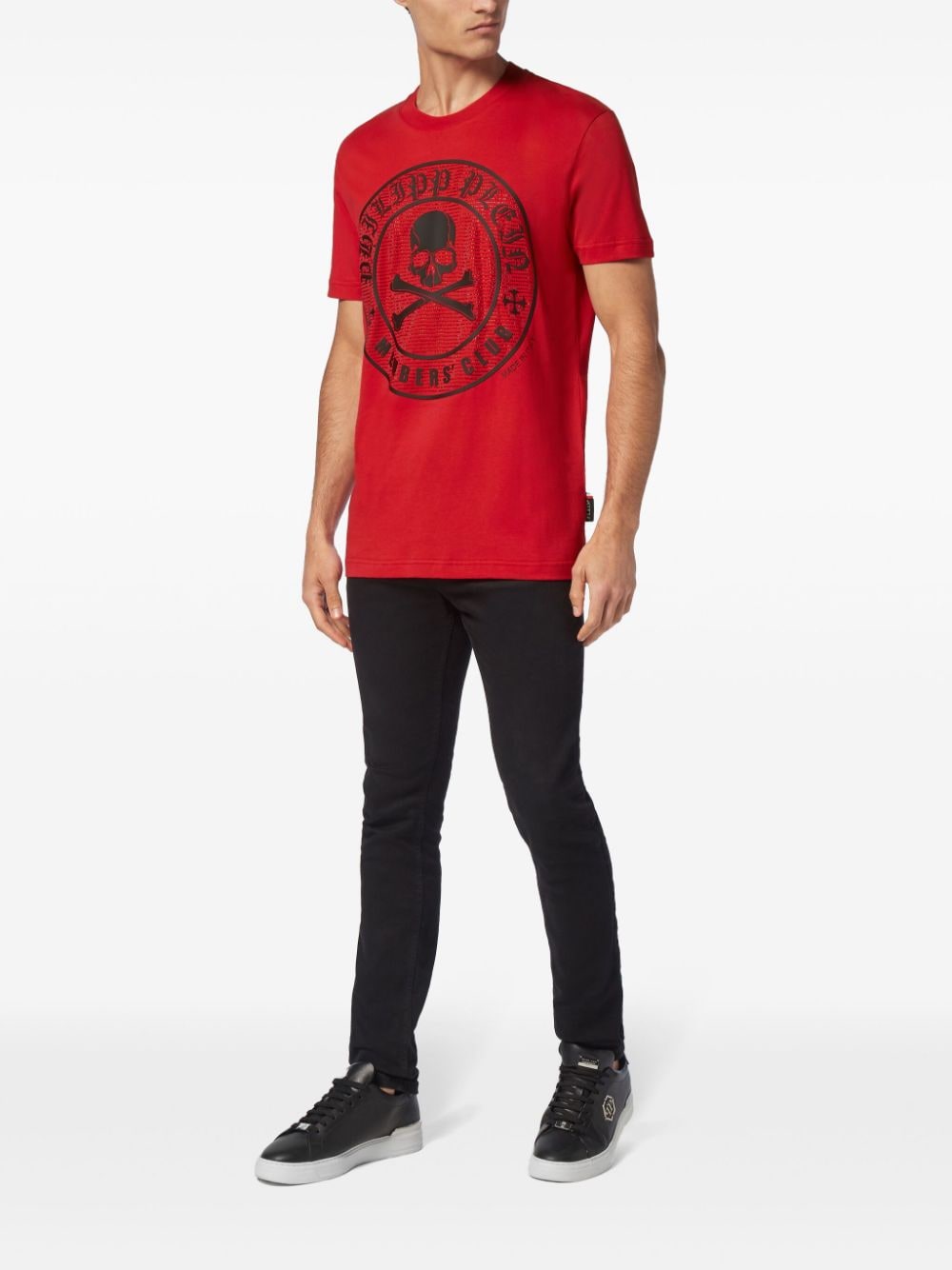 Philipp Plein SS Skull&Bones T-shirt - Rood