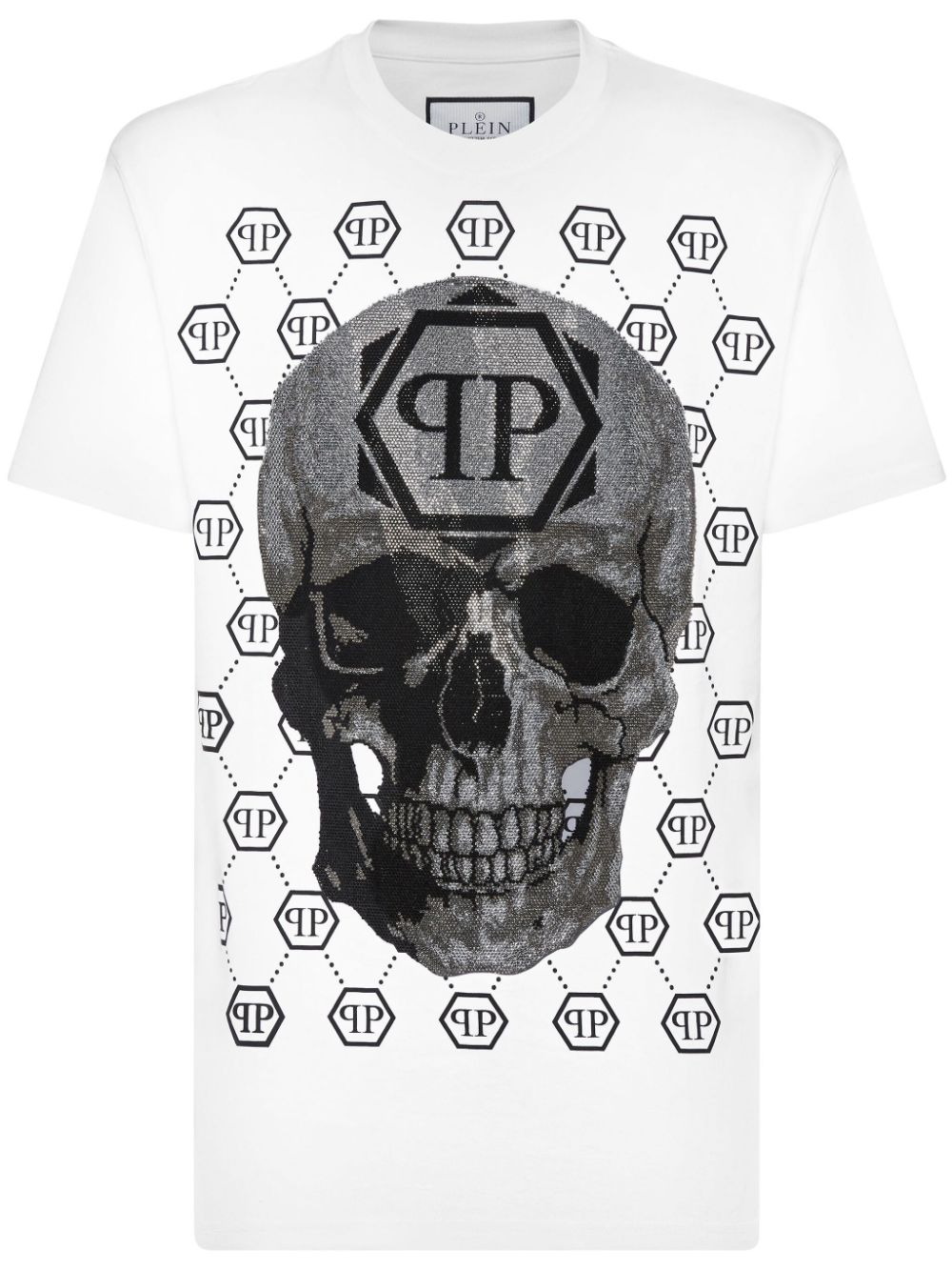 Philipp Plein rhinestone-embellished cotton t-shirt Men