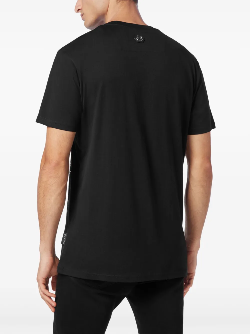 Philipp Plein Skull T-shirt verfraaid met stras Zwart