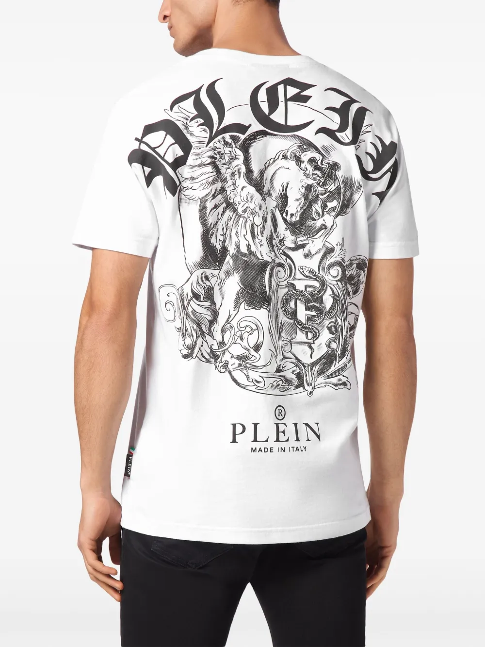 Philipp Plein T-shirt met logoprint Wit