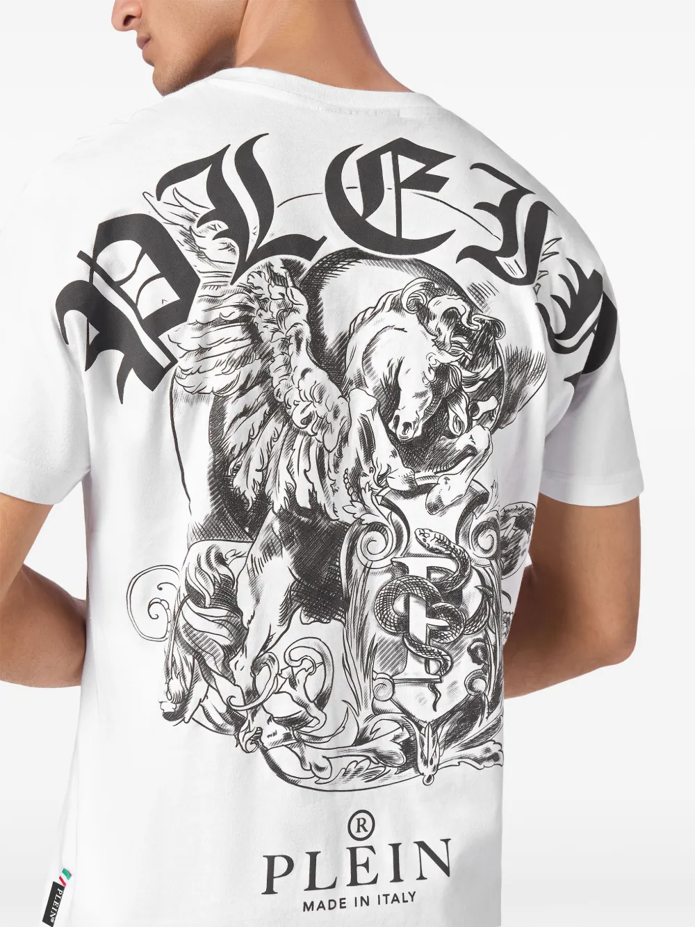 Philipp Plein T-shirt met logoprint Wit