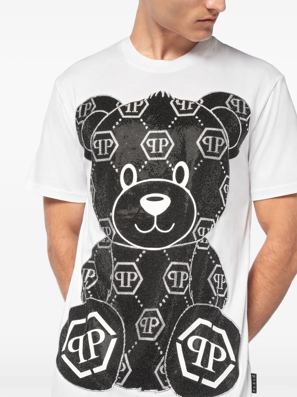 Philipp Plein T-shirt met teddybeerprint Wit