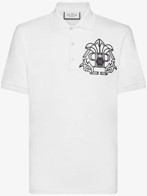 Philipp Plein playera tipo polo de piqué Skull & Bones