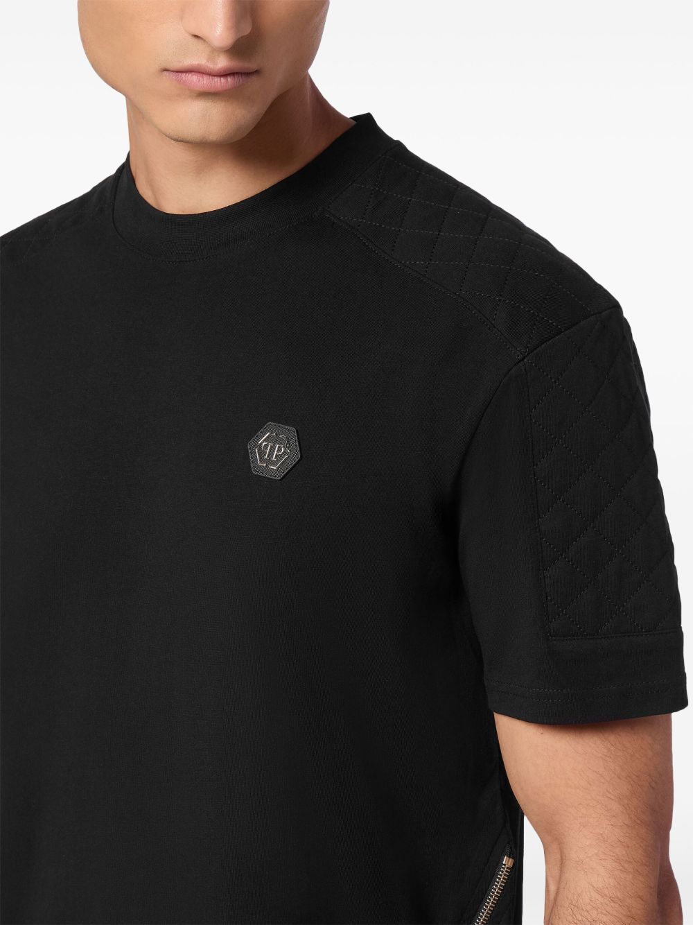 Philipp Plein zip-detail crew-neck T-shirt Men