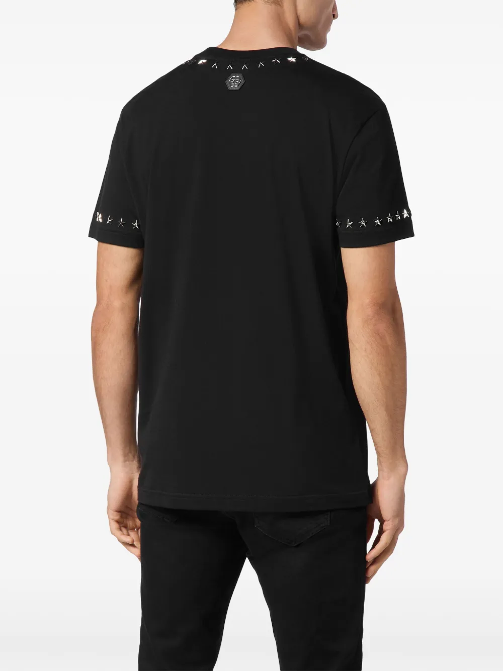 Philipp Plein T-shirt met ronde hals en logo Zwart