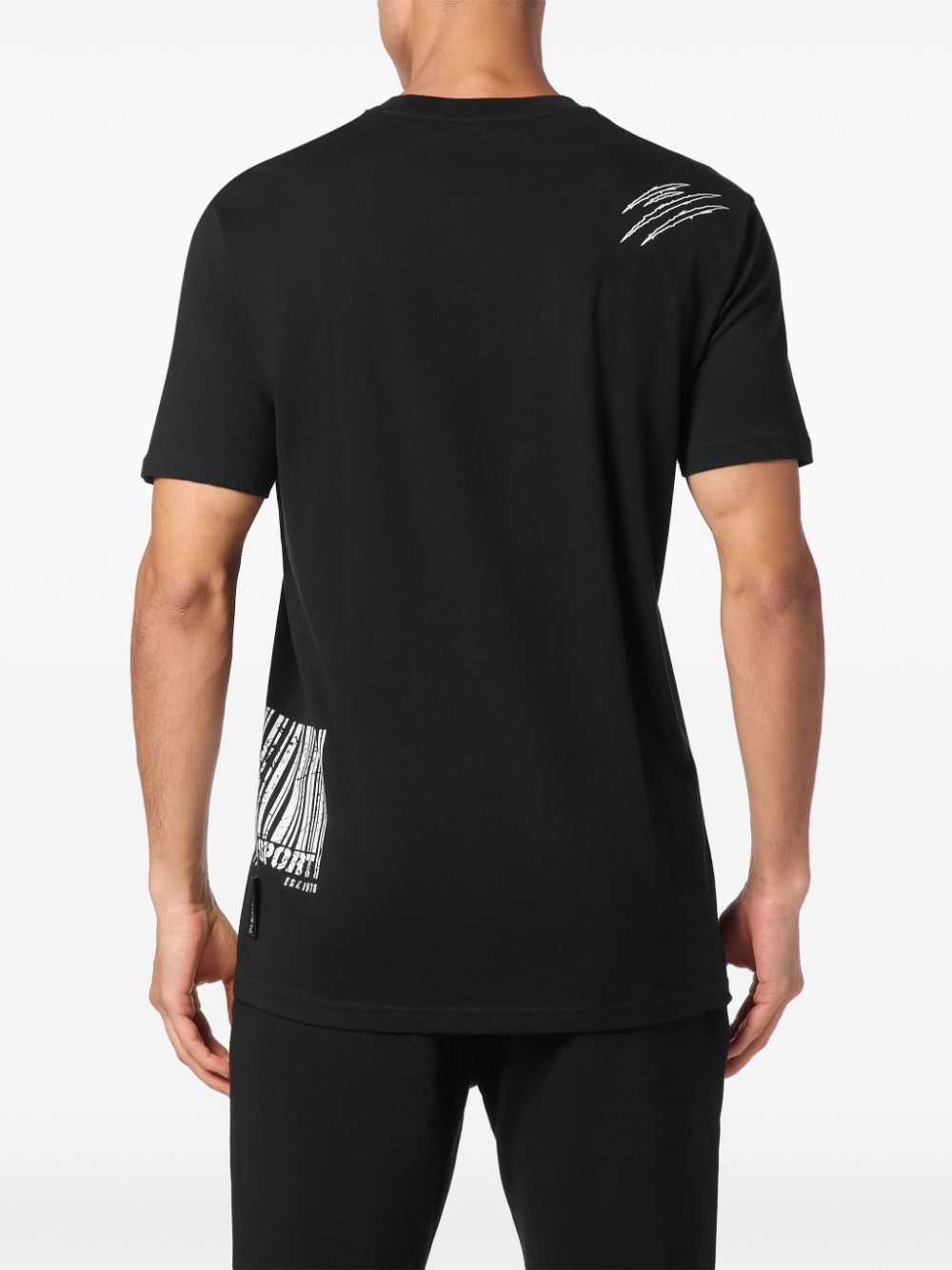 Shop Plein Sport Barcode T-shirt In Black