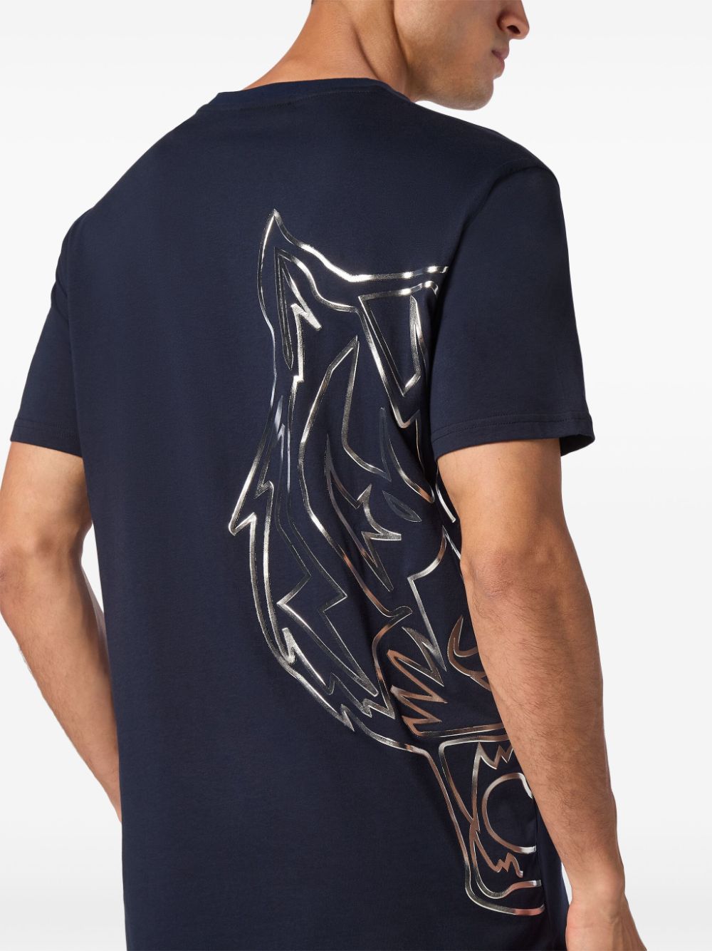 Shop Plein Sport Tiger T-shirt In Blue