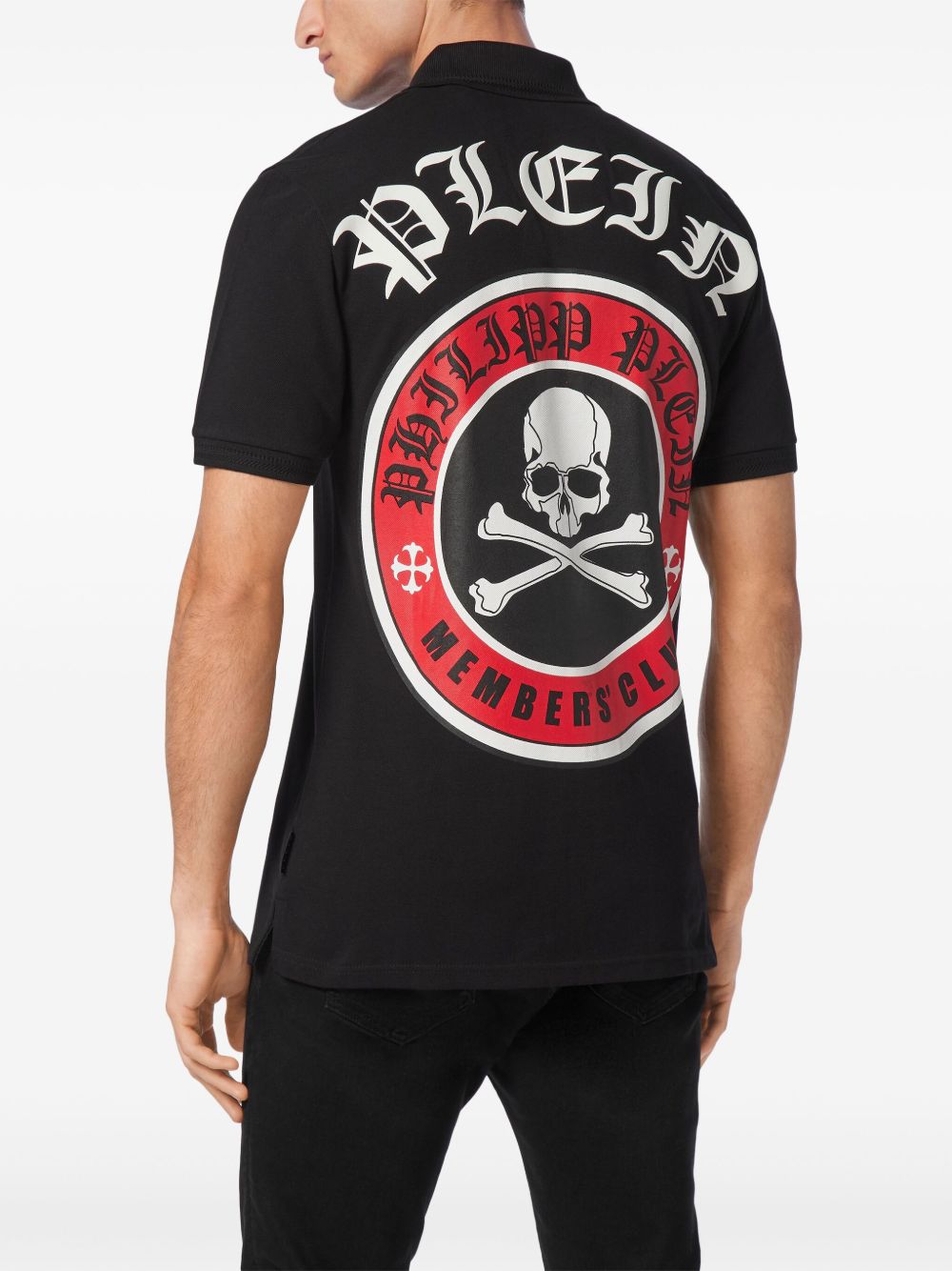 Affordable Philipp Plein logo-print cotton polo shirt Men