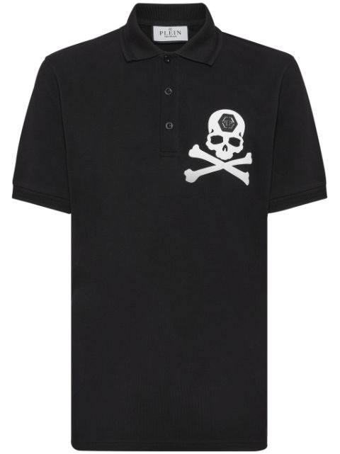 Philipp Plein logo-print cotton polo shirt Men