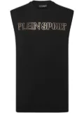 Plein Sport tiger-print round-neck tank top - Black