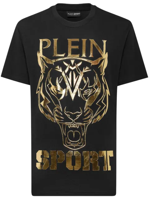 Plein Sport tiger-print round-neck T-shirt