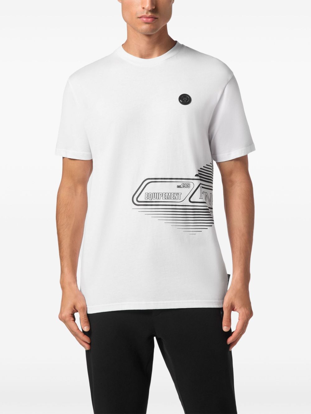 Shop Plein Sport Short Sleeve T-shirt In White