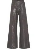 Philipp Plein laminated flared jeans - Silver