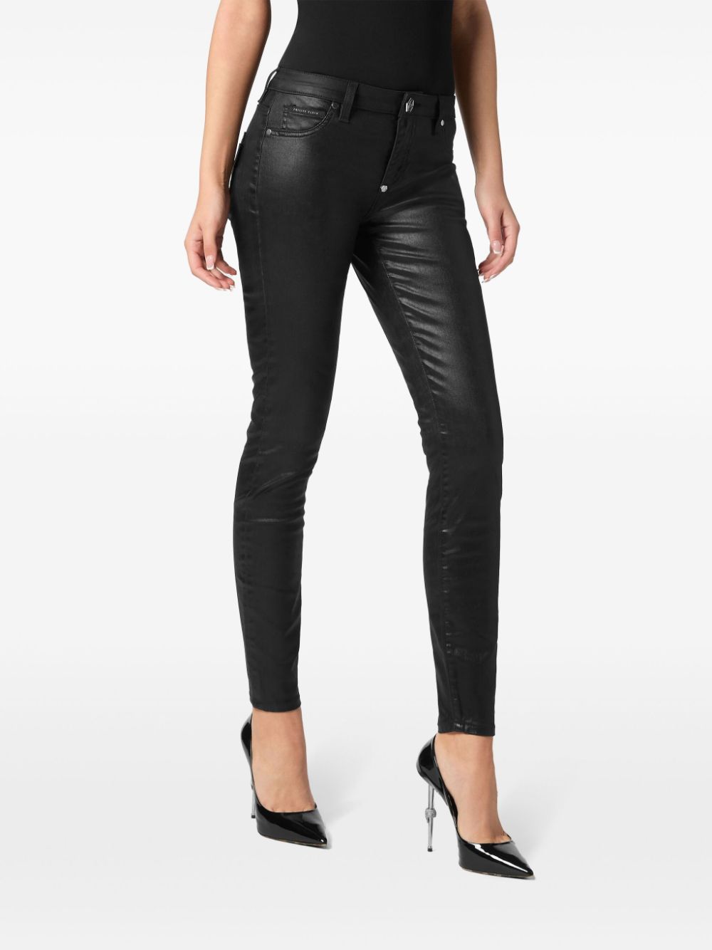 Philipp Plein coated jeans Women