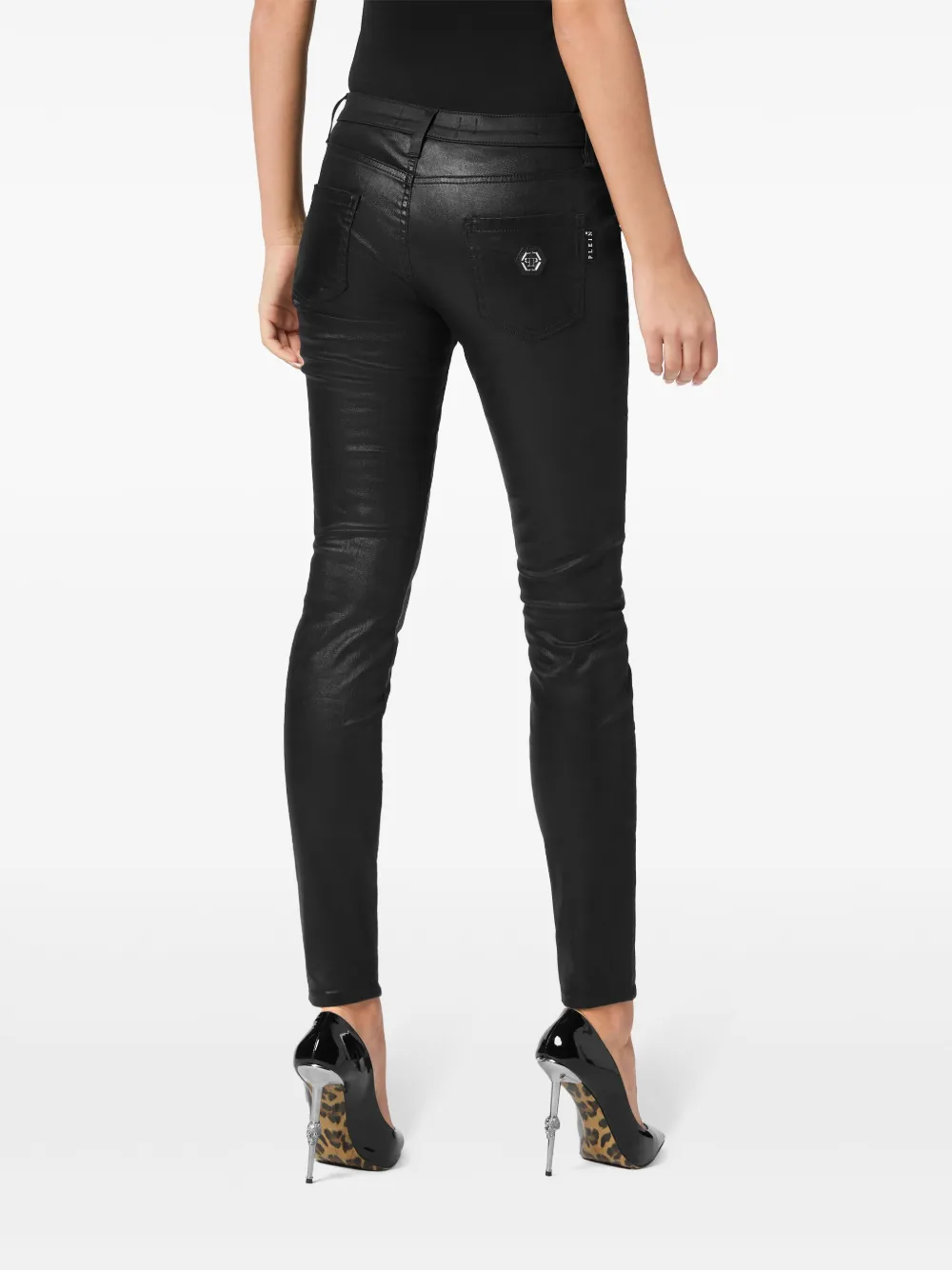 Philipp Plein coated jeans Women