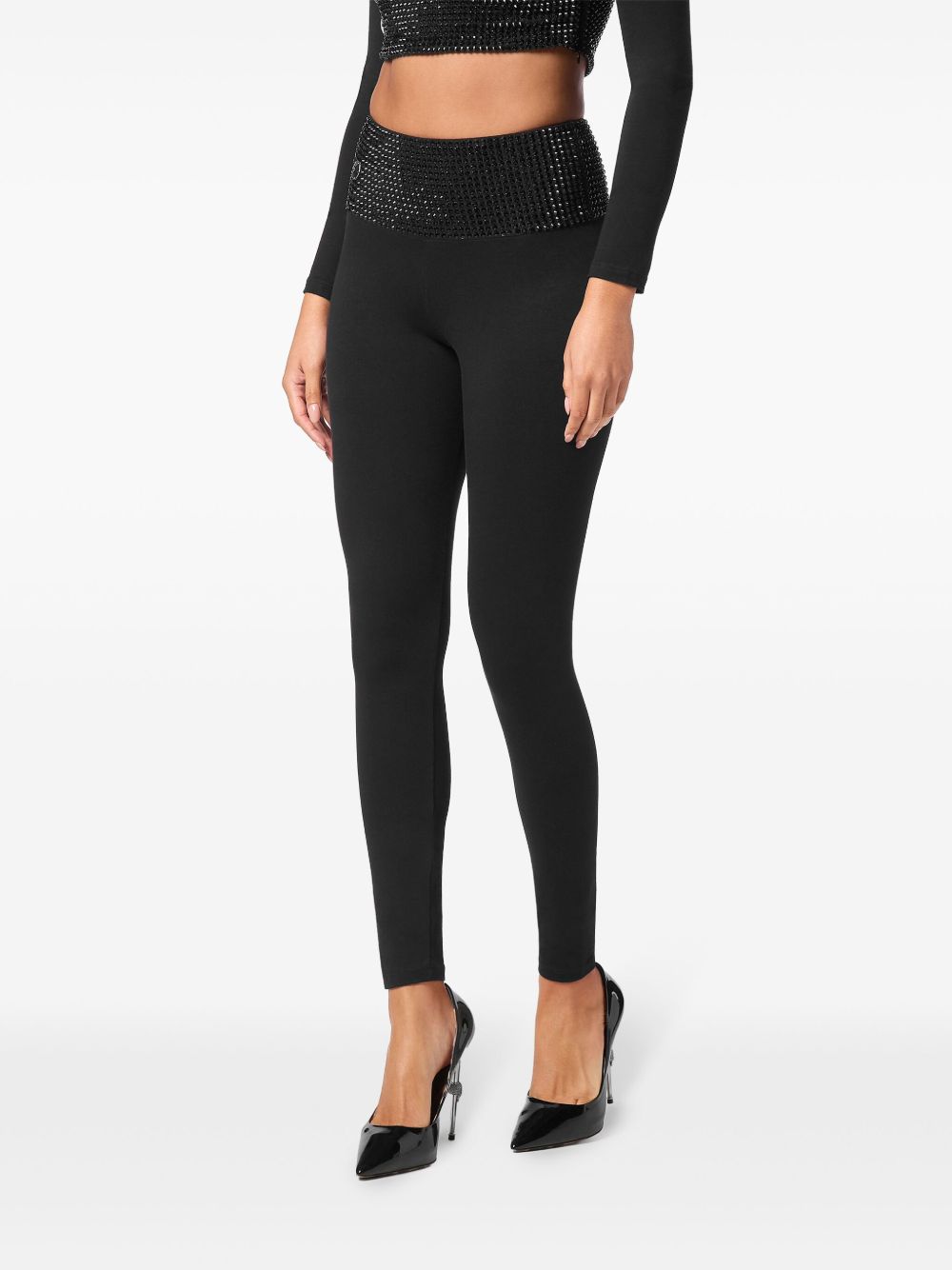 Philipp Plein crystal-embellished leggings Women