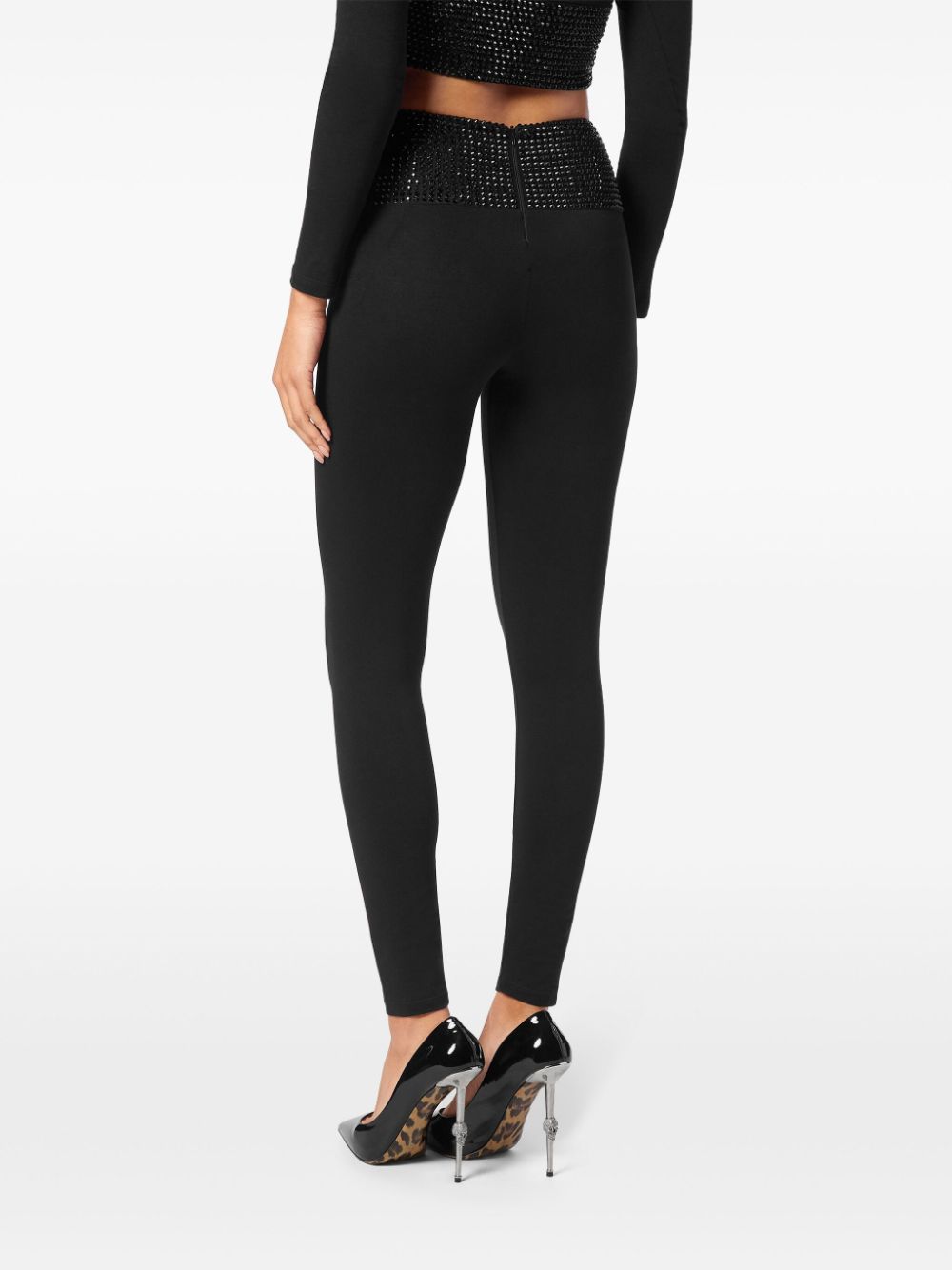 Philipp Plein crystal-embellished leggings Women