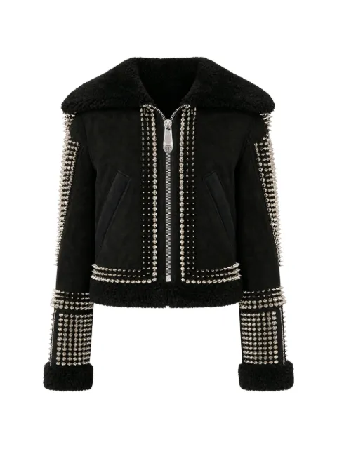 Philipp Plein stud-embellished cropped jacket