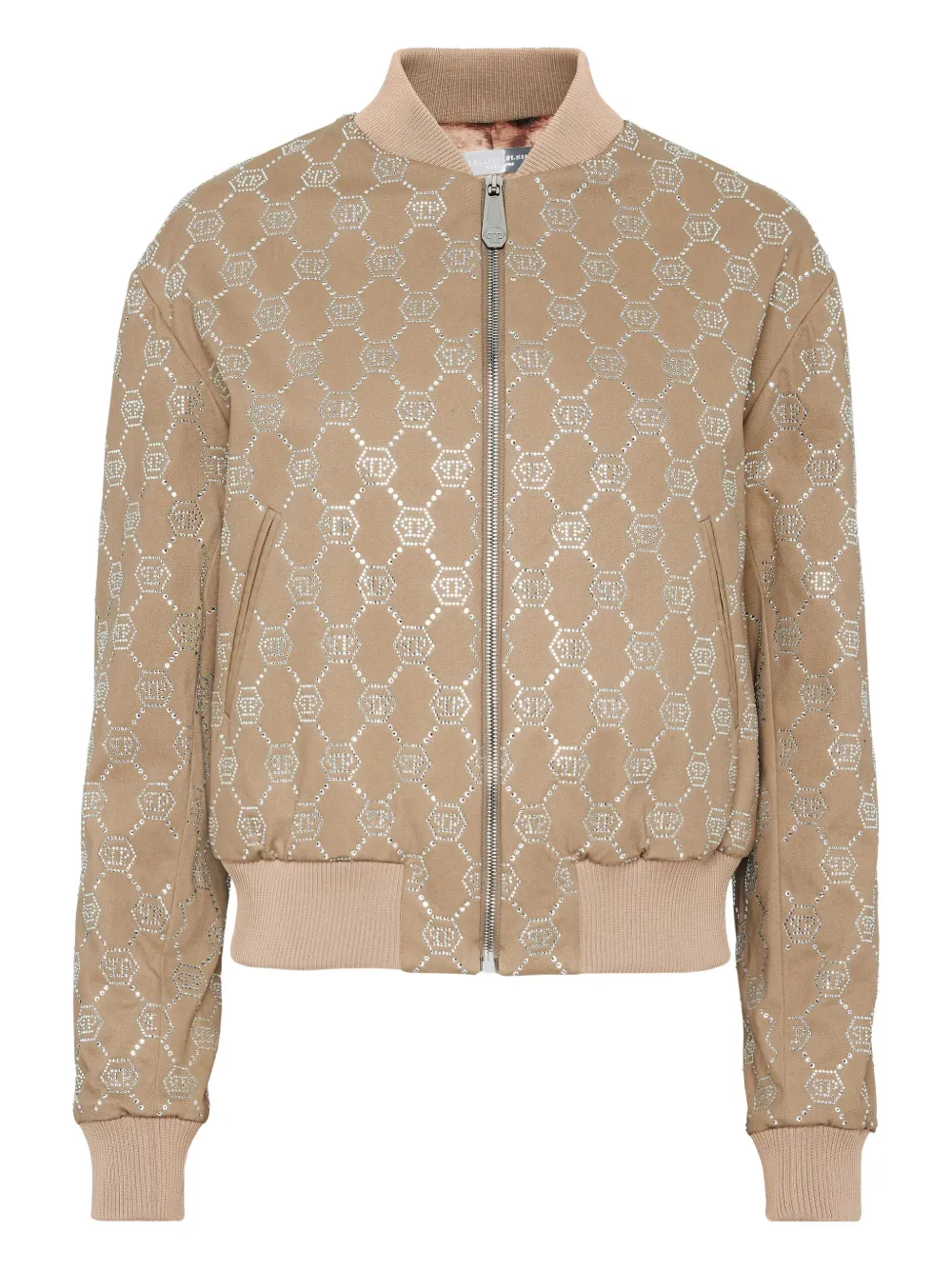Philipp Plein monogram bomber jacket | Neutrals | Image 1