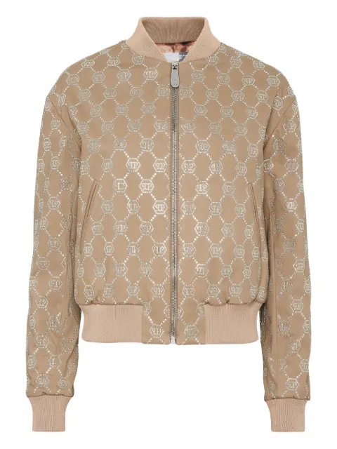Philipp Plein monogram bomber jacket