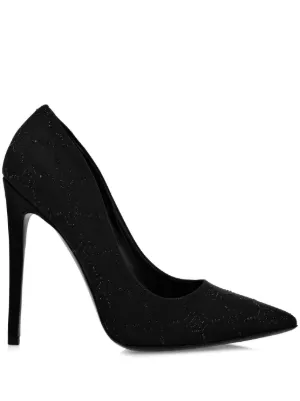 Saint Laurent Pointed Toe Leather Pumps | Black | FARFETCH CA
