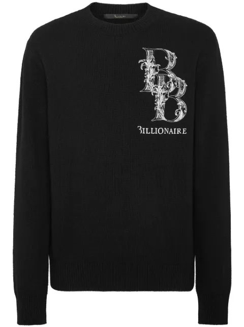 Billionaire suéter con estampado del monograma